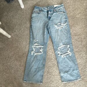 BRAND NEW W/TAGS American Eagle curvy straight jeans SIZE 8 SHORT